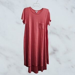 NWT Lularoe Carly Salmon T-Shirt Dress